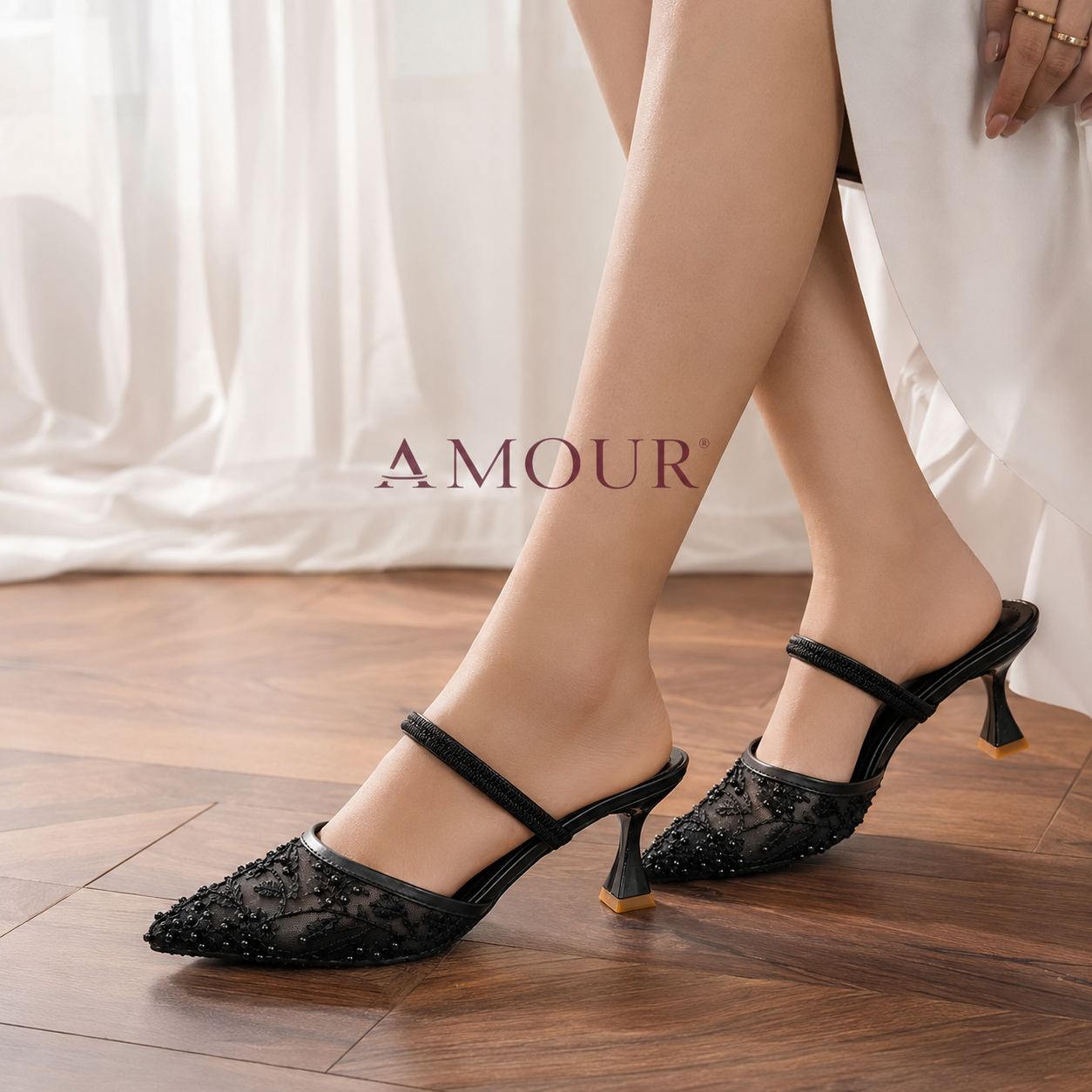 Amour Shoes WS23 Black