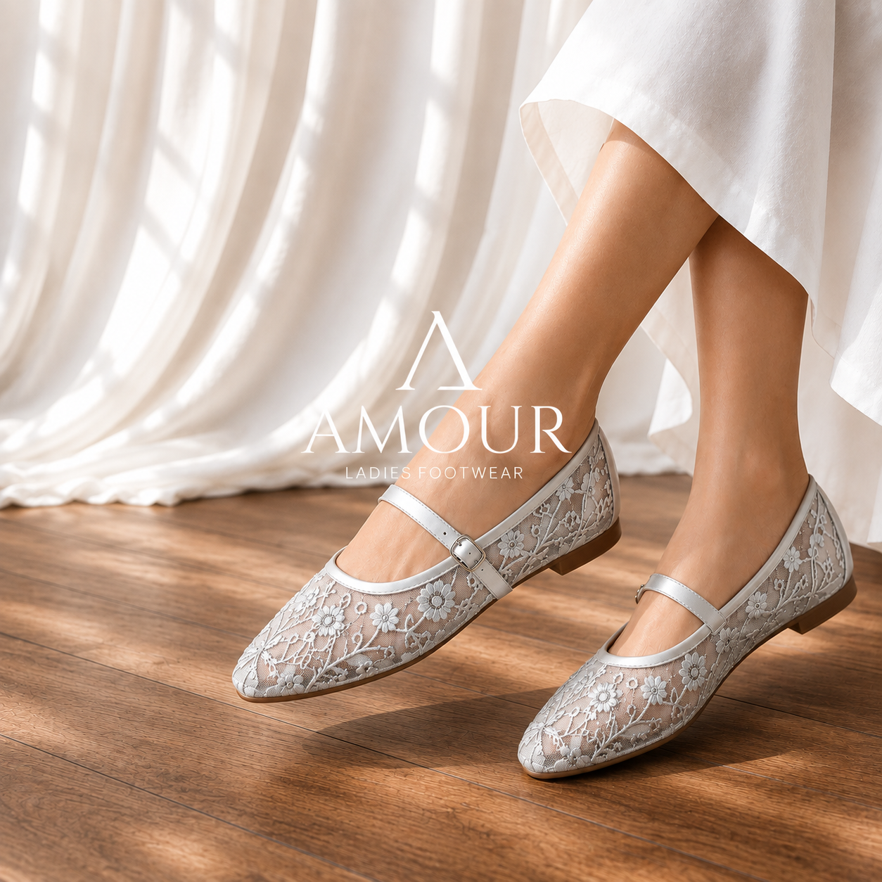 Amour Shoes WS02 Silver