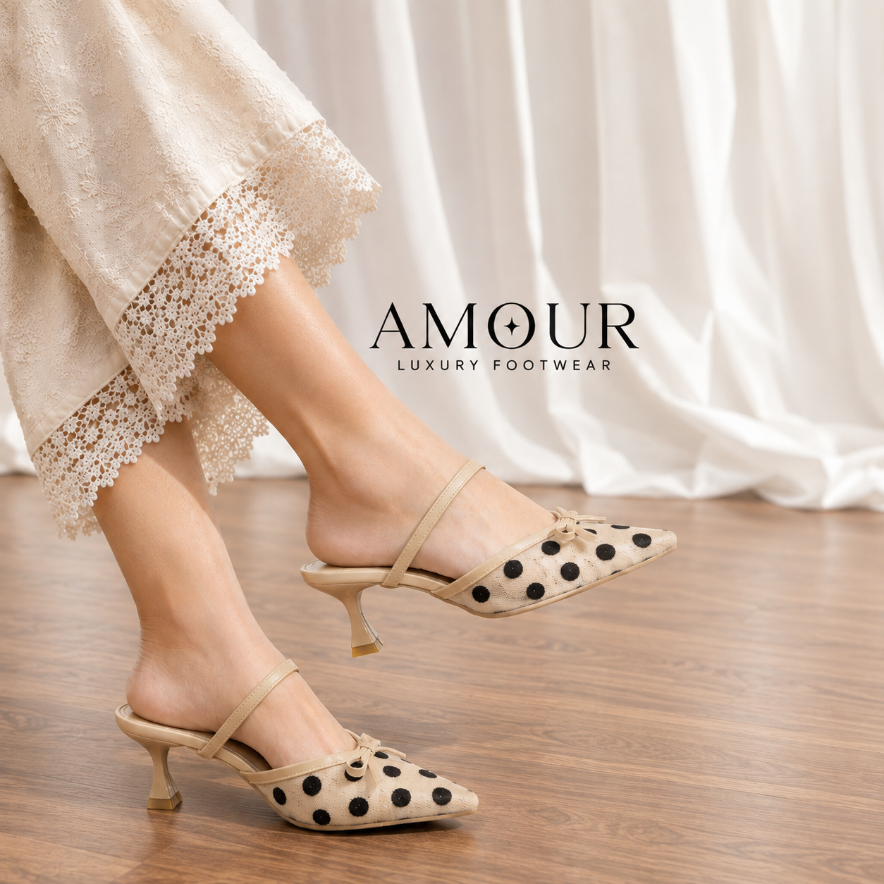 Amour Shoes WS20 Beige
