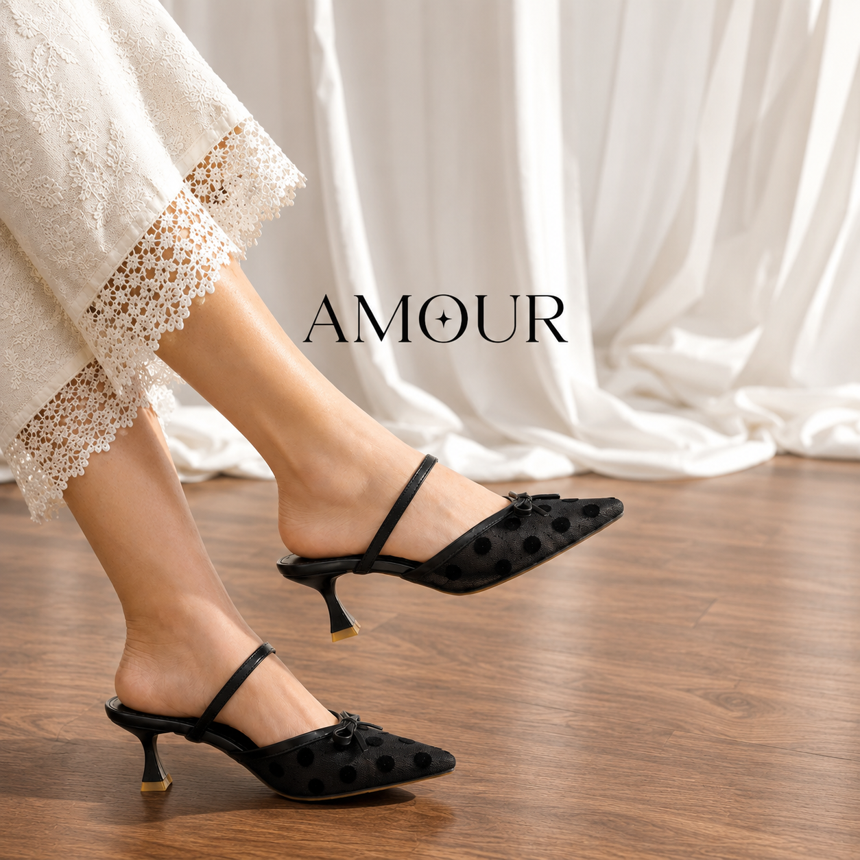 Amour Shoes WS20 Black