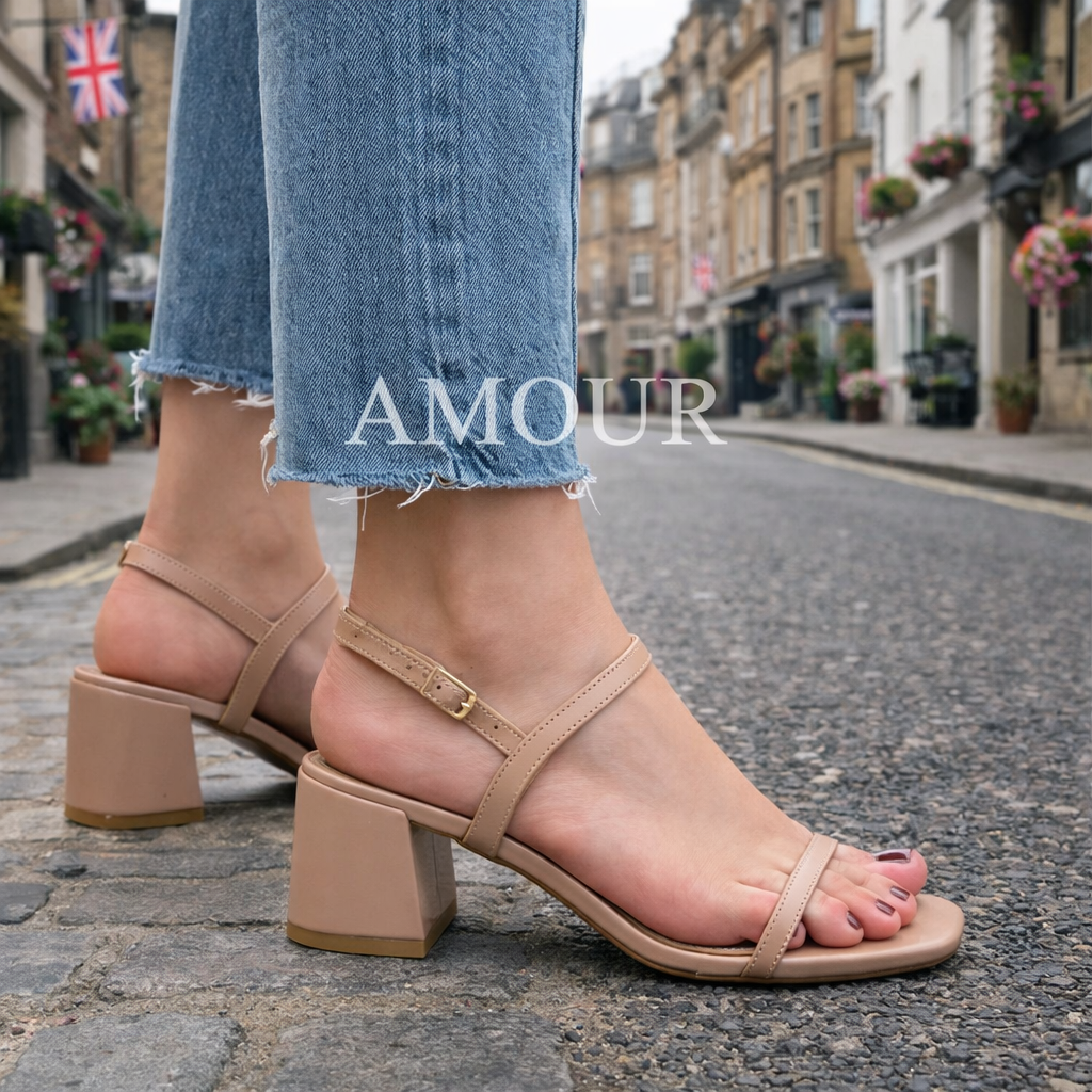 Amour 3 inch heel ad44 Beige