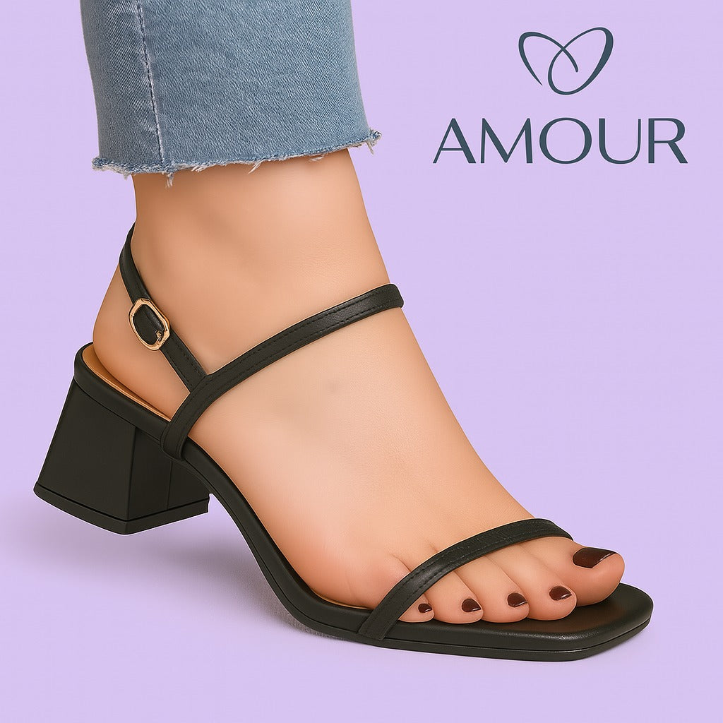Amour mini heel ad44 Black