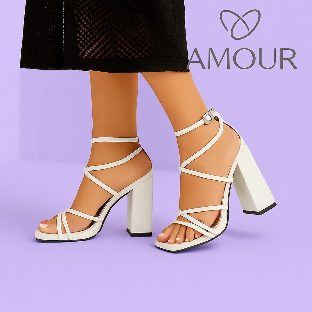 Amour Heel AD46 White