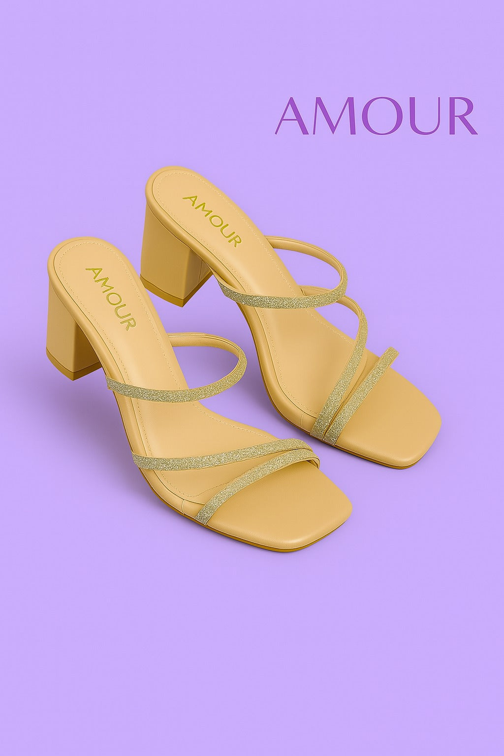 Amour Heels 3 Inch AD7 Beige