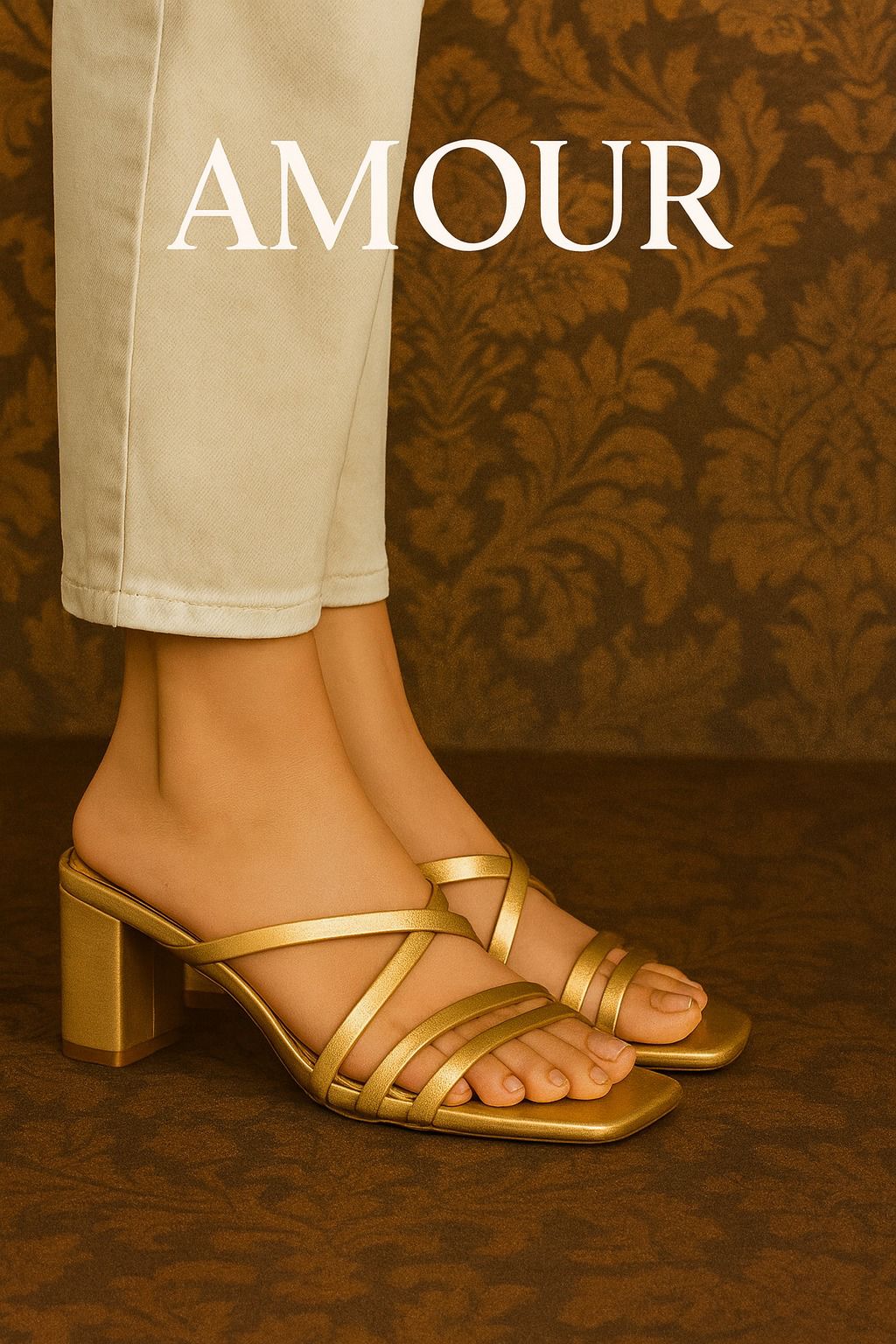 Amour Heels 2 Inch AD8 Golden