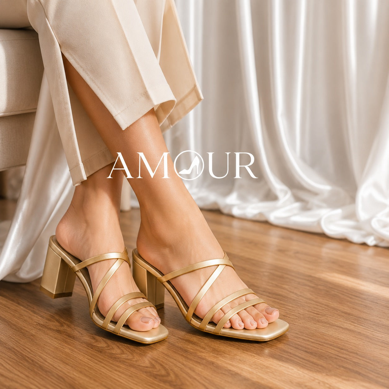 Amour Heels 2 Inch AD8 Golden
