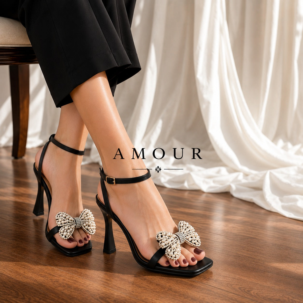 Amour 2.7 inches heel AD1 Black