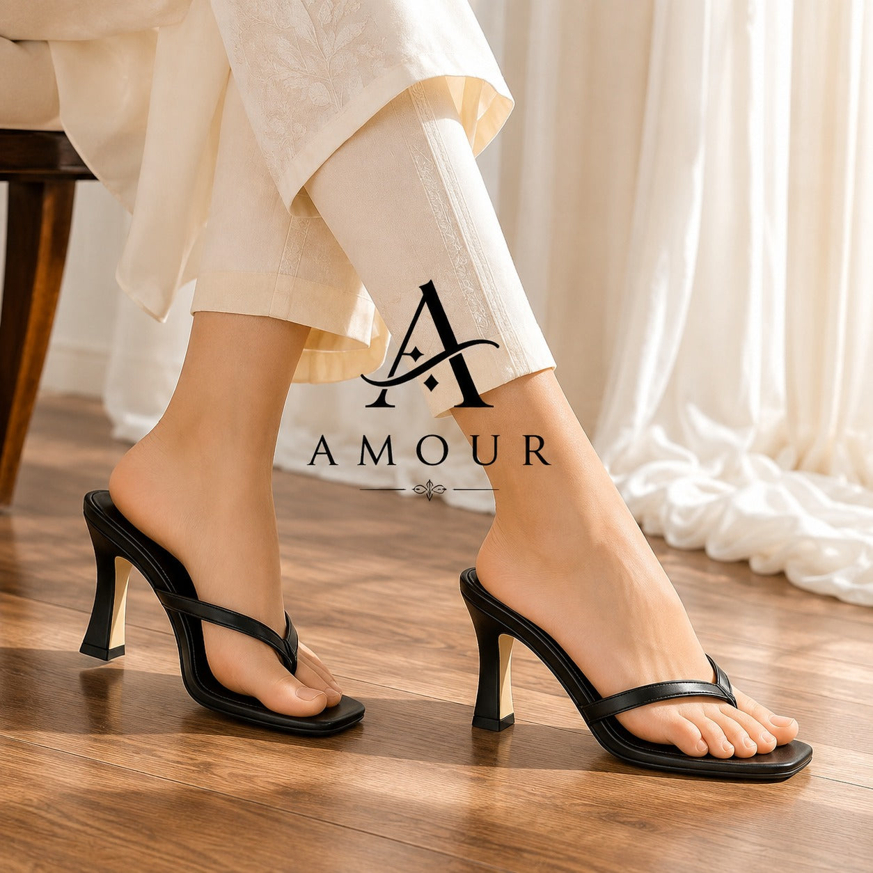 Amour 2 inches heel AD6 Black