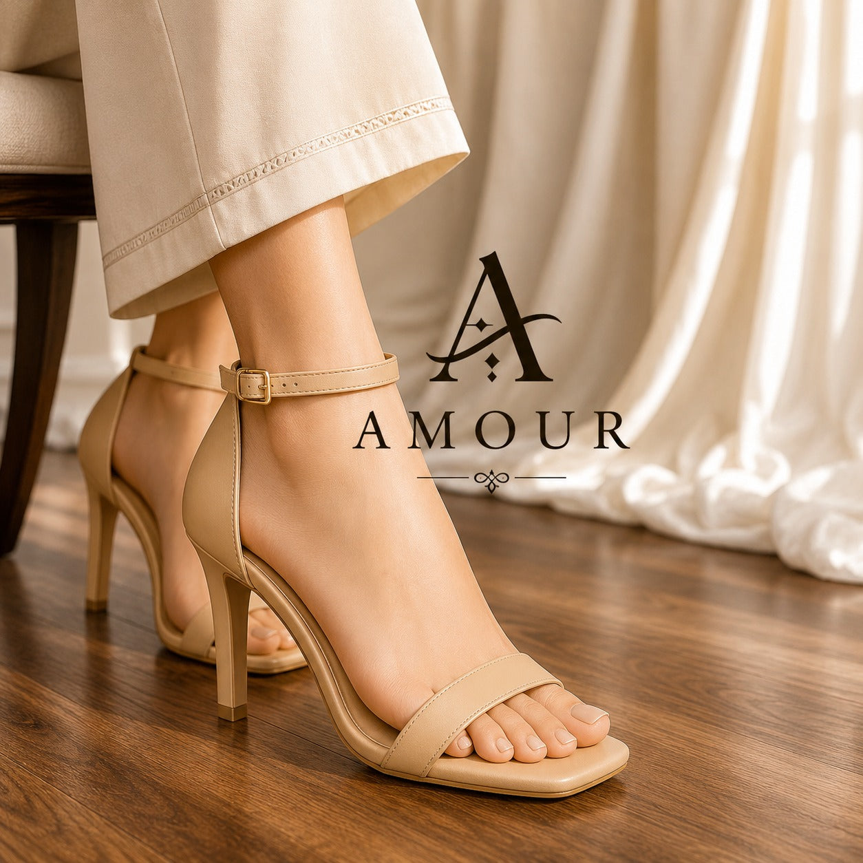 Amour Heels 2 Inch AD9 Beige