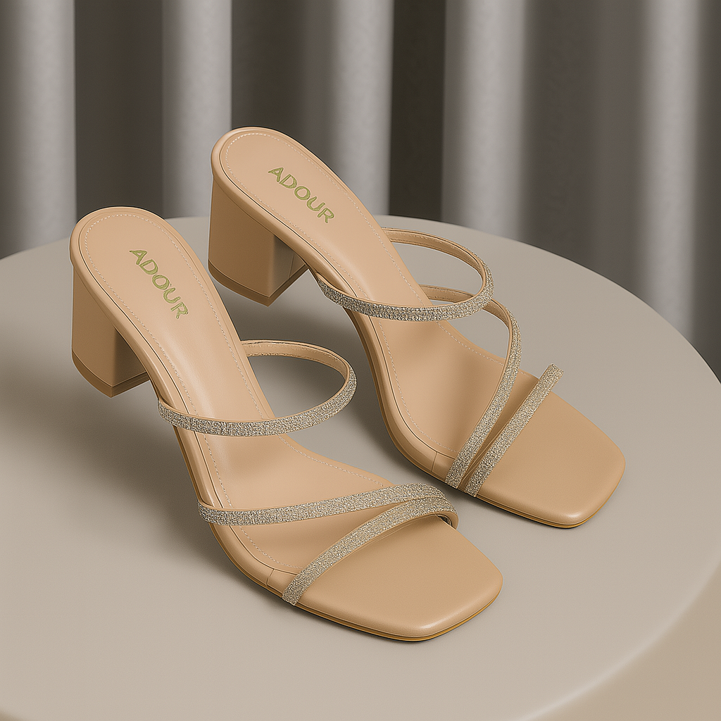 Amour Heels 3 Inch AD7 Beige