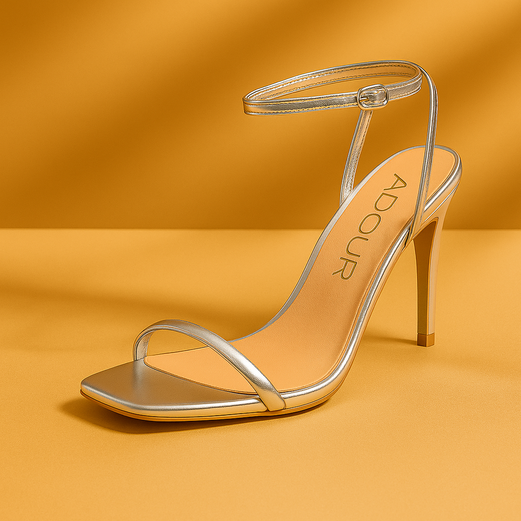 Amour Heel AD95 3 INCH Silver